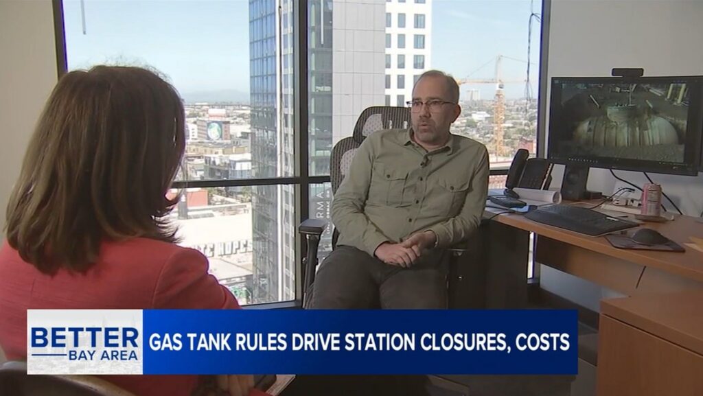 Path Forward's David Grunat on ABC 7 News discussing underground storage tanks